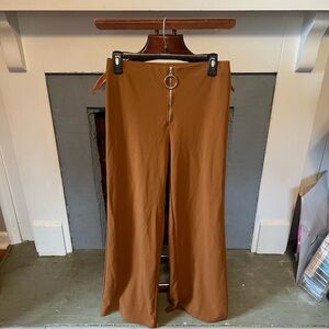 Forever 21 Tan Pants with Silver Ring Accent